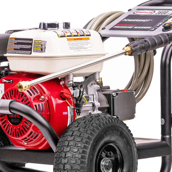 Simpson PowerShot 3600 PSI 2.5 GPM Honda GX200 Triplex Pump Cold Water Professional Gas Pressure Washer